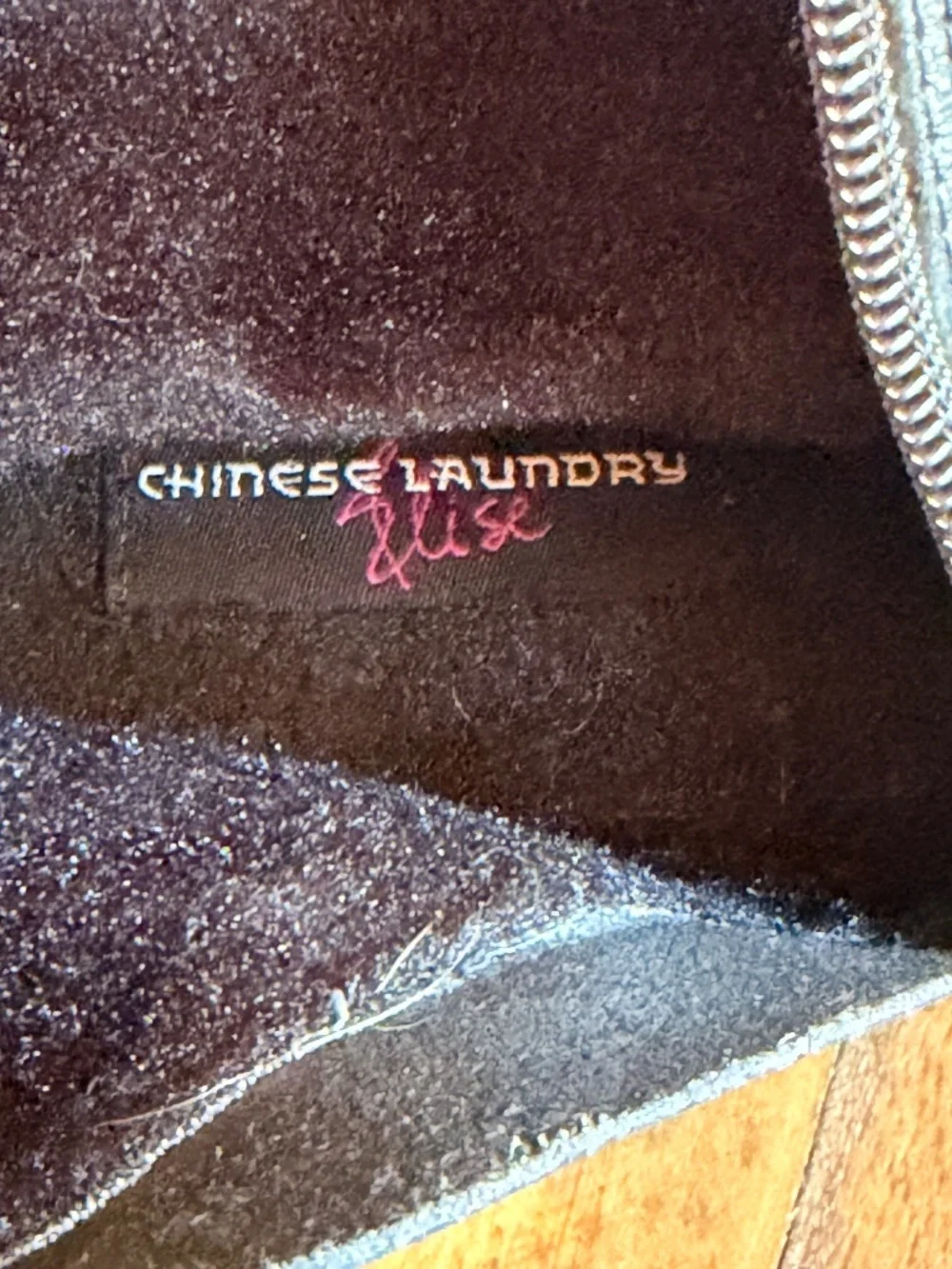 Chinese Laundry Elise Knee High Boots Black Size 10 Lace Back Riding Boots